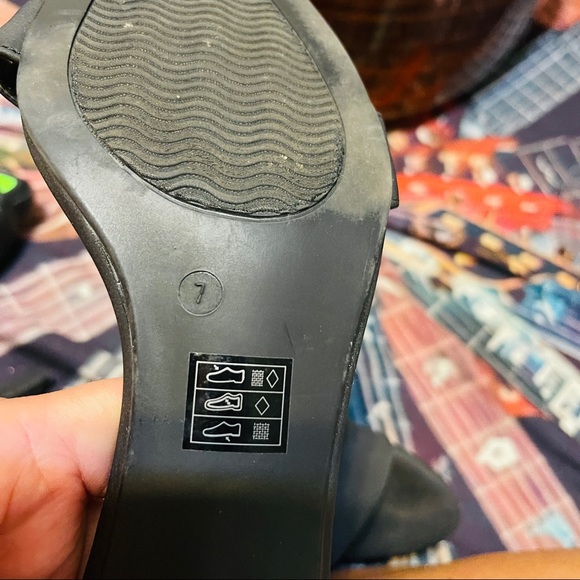 🎵Black Moda Spana Zip Back Stretch Ankle Heels! - Picture 2 of 11